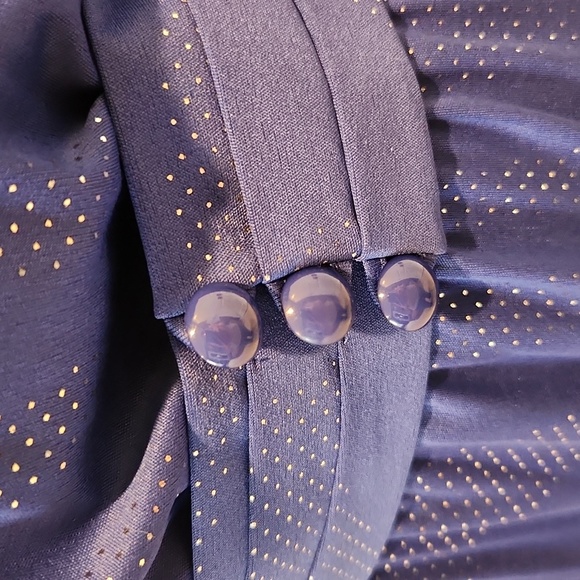 Vintage 1970s or 1980s‎ Blue West Germany Dress Size Medium - Picture 7 of 13